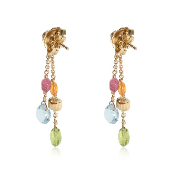 Marco Bicego Paradise Mix Gemstone Earrings in 18kt Yellow Gold - Picture 3 of 3
